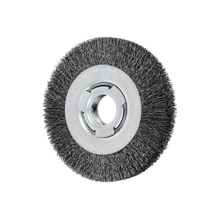 Pferd 6" Crimped Wire Wheel - Medium Face - .014 CS Wire, 2" A.H. 81116